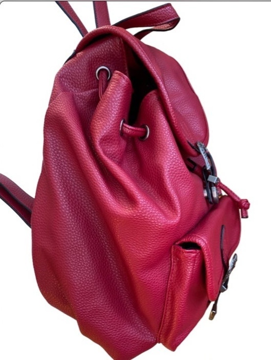 Urban Outfitters Red Western Backpack Faux Leather Boho Festival Bag nwot main image 5